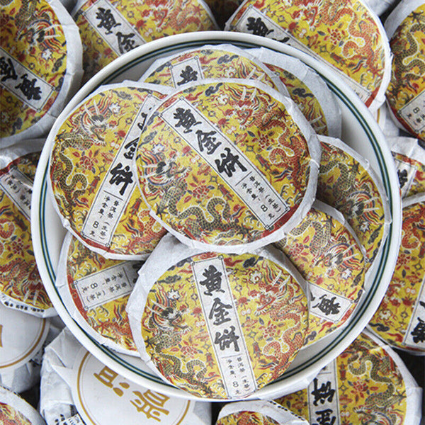 Spring Tea Ancient Tree Gold Cake Gold A Pu'er Tea Raw Tea Mini Small Cake Tea