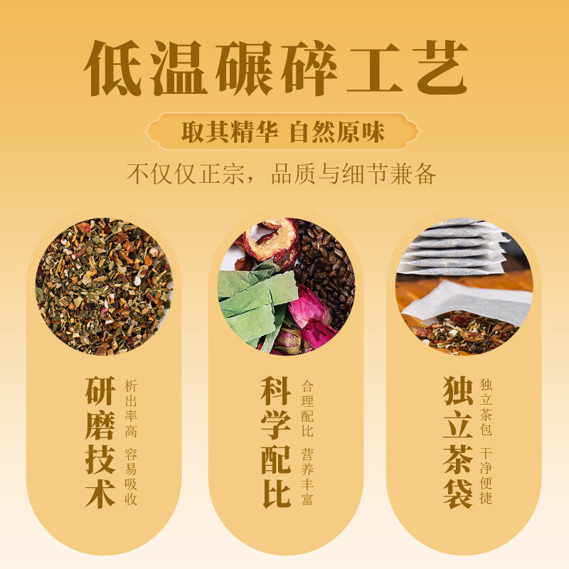 200g 40 Bags Herbal Blend Lemon Winter Melon Lotus 10 Herb Lipid Flow Tea Secondary image