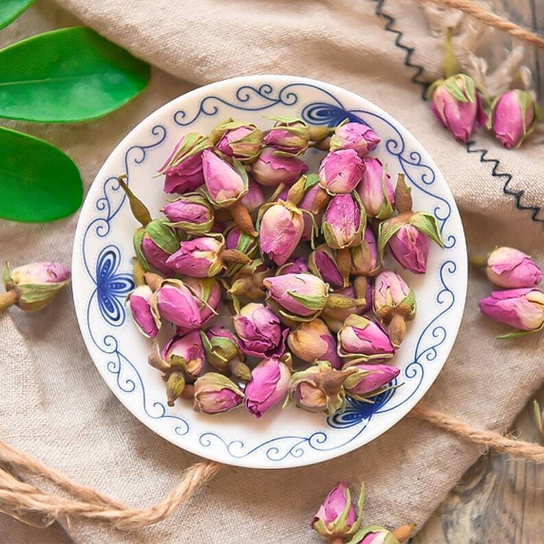 Organic Dried Rose Buds Dried Herbs France Rose Herball Teas Makes A Healthy Tea