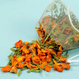Pumpkin Bamboo Leaf Herbal Tea Pyramid Bags Floral Health Support Blend