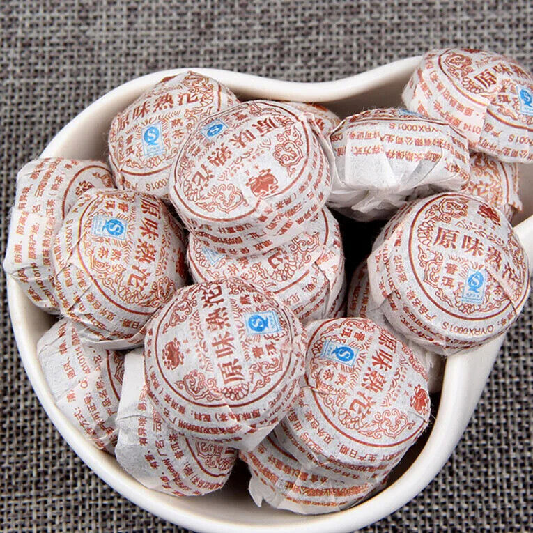 Yunnan Menghai Pu'er Ripe Tea Mini Tuocha Fermented and Natural Flavor Tuocha