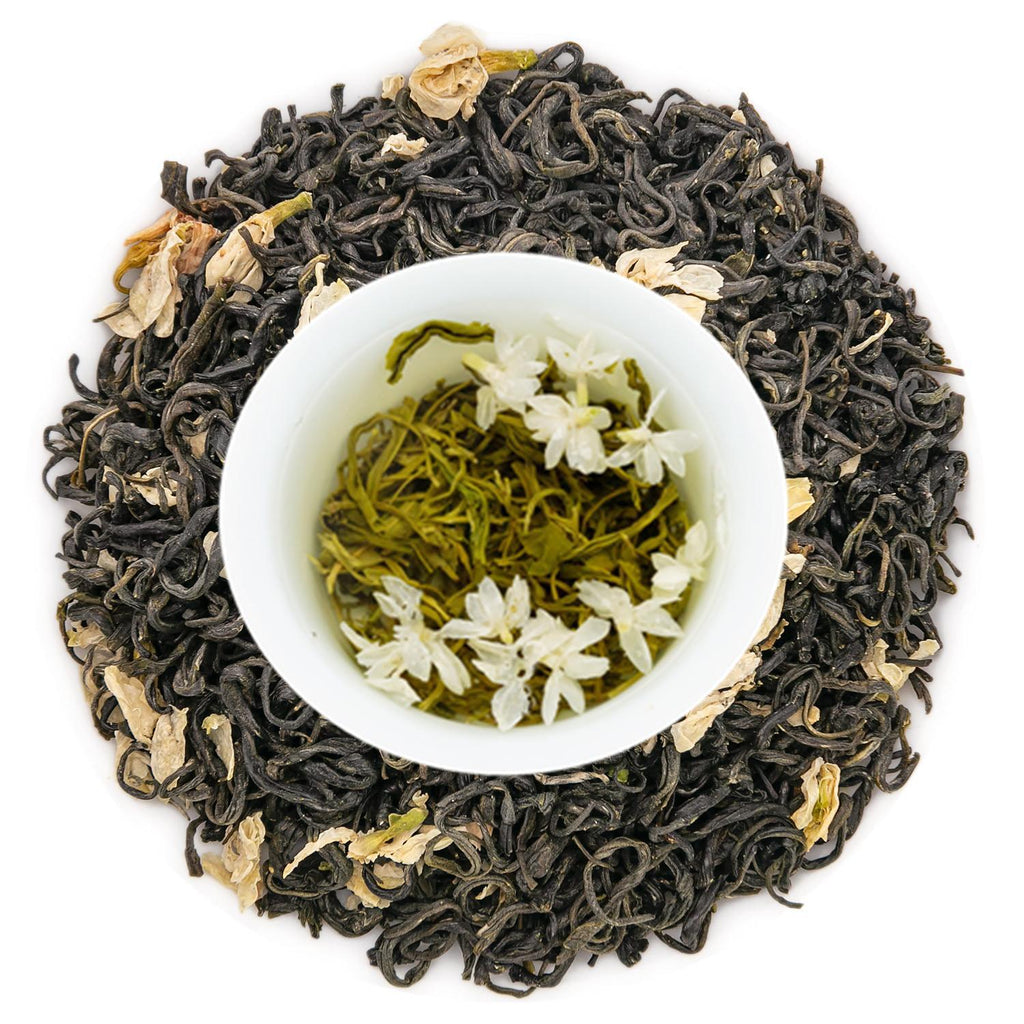Yuqian 3rd Grade，High quality Bi Tan Piao Xue Jasmine Green Tea