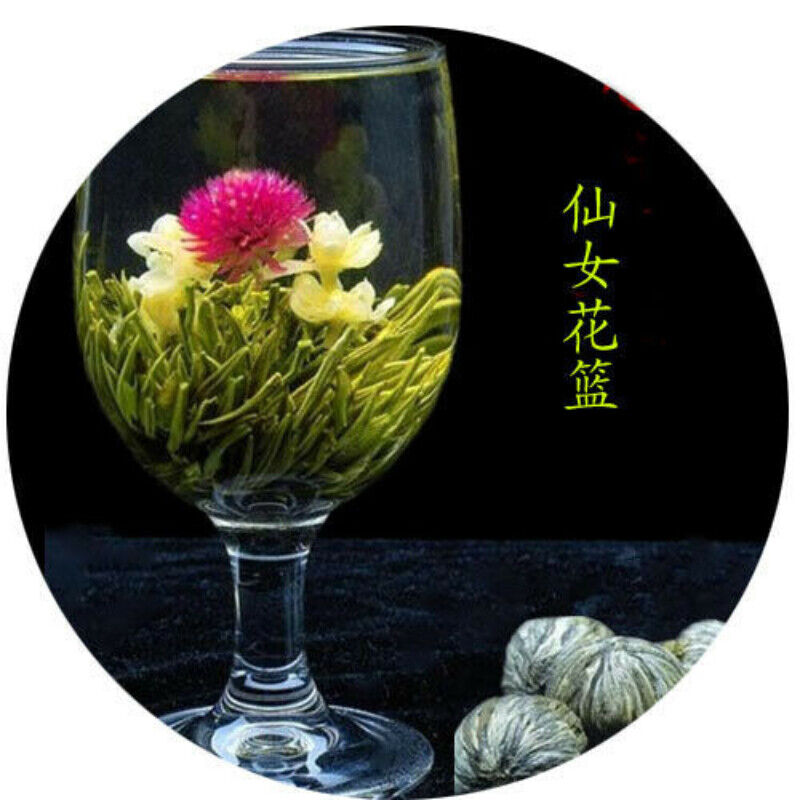 20 Pcs Chinese Blooming Flower Tea Natural Handmade Flower Tea Ball Herbal Tea