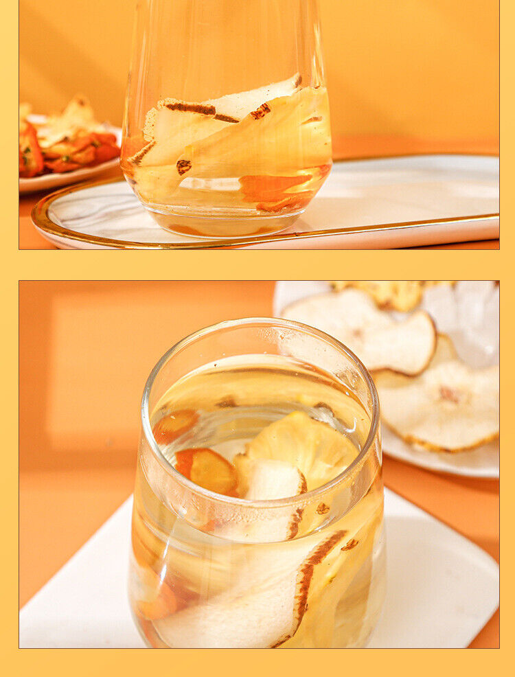 Fruit Tea with Kumquat Pineapple Pear Independent Bags for Throat Dryness Relief