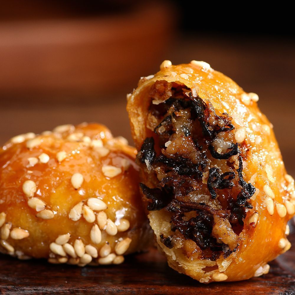 Yiwu Brown Sugar Golden Shaobing Small Pack Snack Popular Chinese Biscuit
