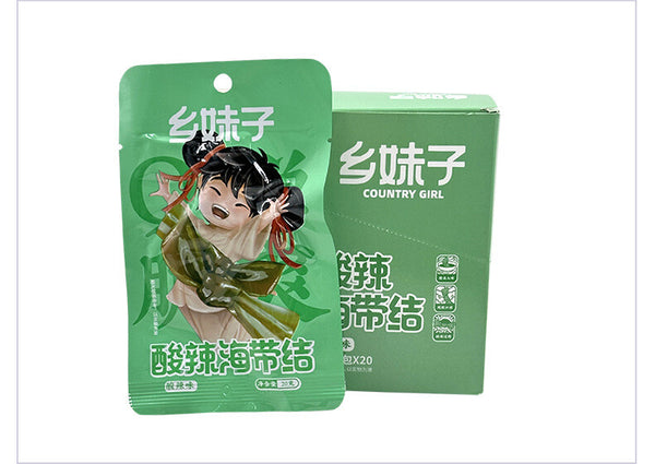 Snacks Ready-to-Eat Seafood Treats 20g*20 packs Spicy & Sour Seaweed