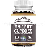 60 Gummies Pure Shilajit 1000mg Asphaltum Naturally Occurring Fulvic Acid NonGMO