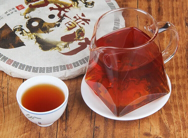Yunnan Kongfu Puer Tea Cake Shu Puerh 357 Gram Cha Bing Yunnan Qizi Cha