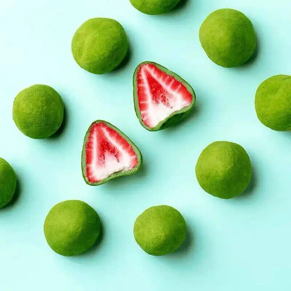 60g Freeze-dried Strawberry Filling Matcha Cocoa Milk Flavored Chocolate Balls