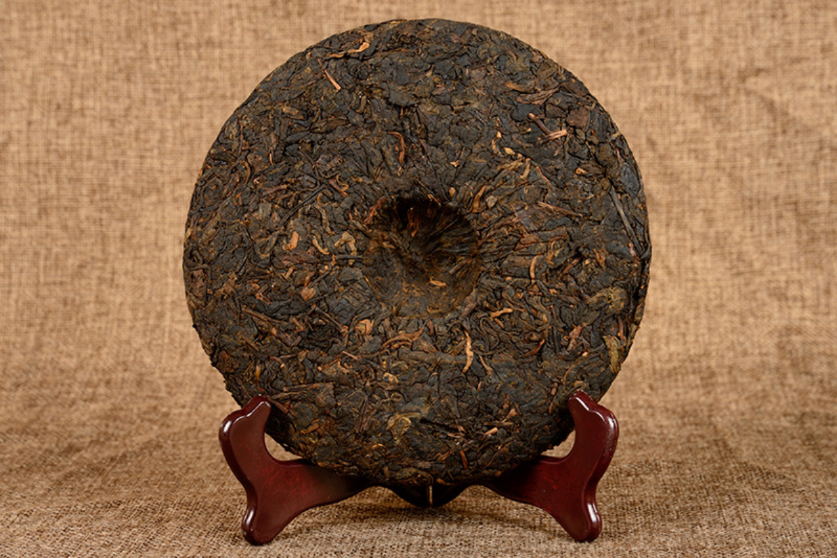 357g Yunnan Pu'er Tea Old Banzhang Glutinous Fragrance Seven Seed Cake Ripe Tea