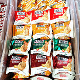 Coarse grains, vegetables, biscuits, multi flavored foods, crispy snacks