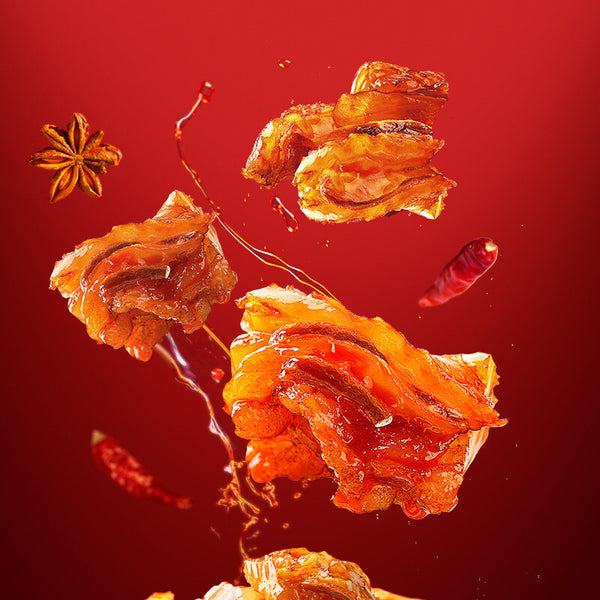 Q Beef Tendon Pork 100g Weicher und dehnbarer Snack Rindfleischsehne