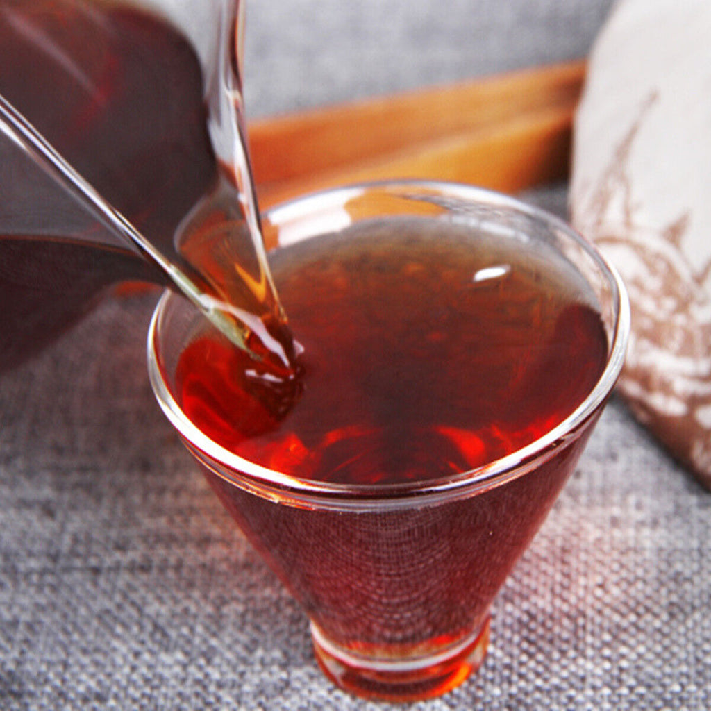 357g Handmade Organic Cooked Pu-erh Tea Yunnan Natural Old Puer Black Tea Cake