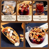 Ginseng Six Treasure Tea Kidney Liver Support with Red Dates Herbal Wellness