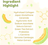 Natural 180g Collagen Hami Melon Powder Beauty Milk Fruit and Vegetable Powder