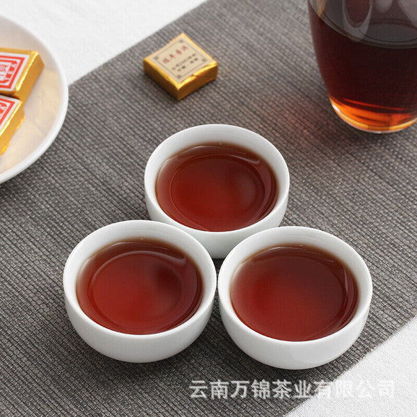 Small Gold Tea Brick 500g Mini Tuo Tea Small Square Brick Aged Pu-erh Ripe Tea
