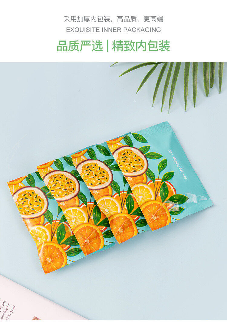 Freeze dried citrus, passion fruit, honey tea, lemon slices flower fruit tea