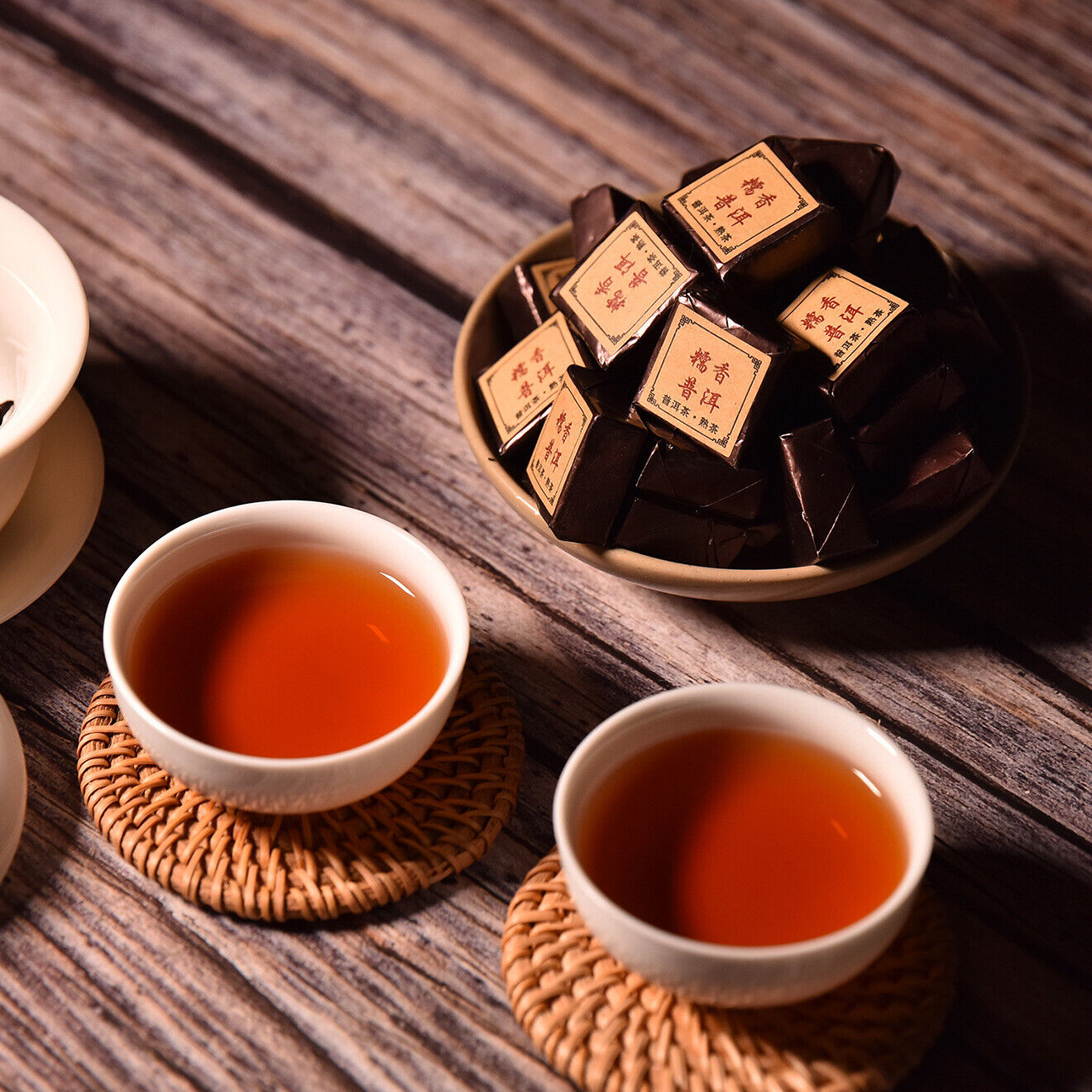 Yunnan Pu'er glutinous rice fragrant leaves mini cuo tea small square brick  tea
