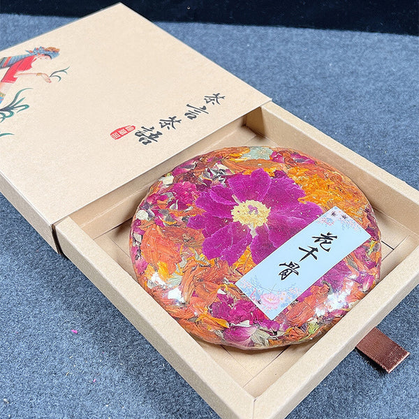 Dried Flower Tea Cake 200g Natural and Healthy Dried Flower Tea Rose Flower Cake
