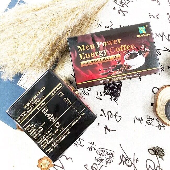 Männer Power Energy Kaffee Aktive Black Coffee Maka Ginseng Kaffee 5g*20bags