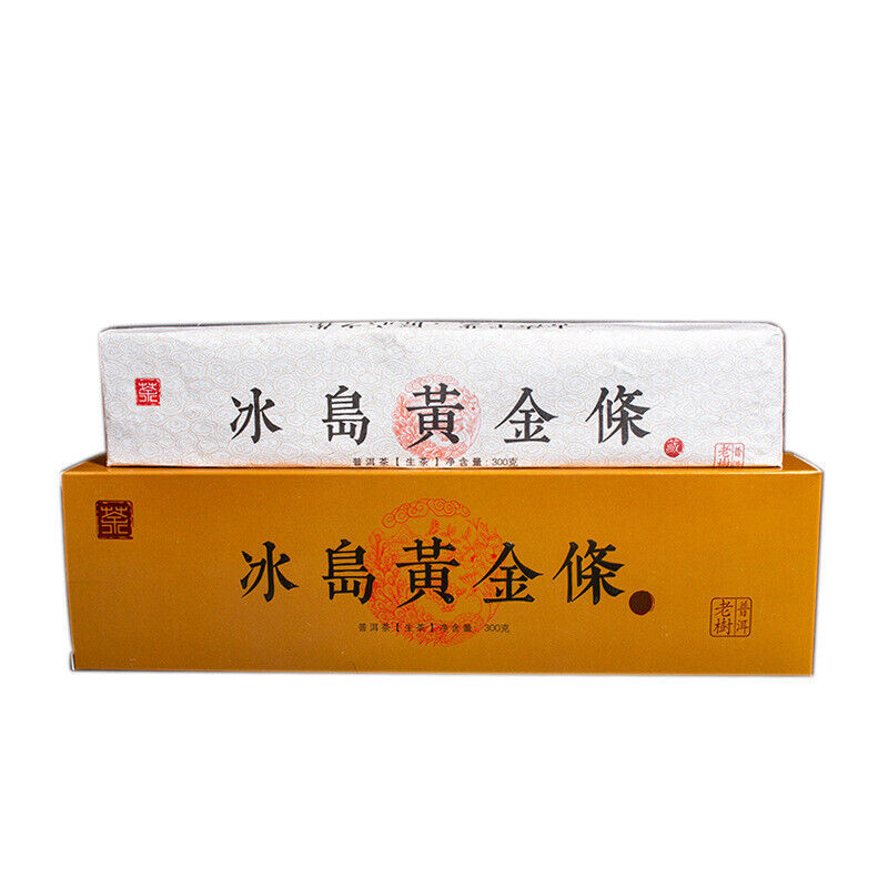 300g Yunnan Pu'er Tea Iceland Gold Bar Old Tree Raw Tea Tea Leaf Raw Pu