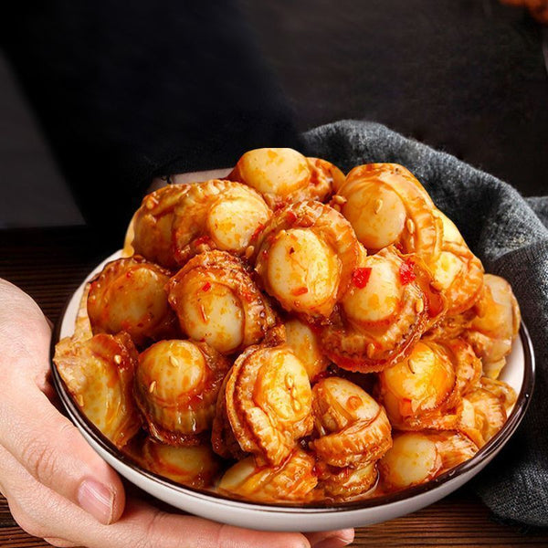 Instant würzige Jakobsmuscheln mit Knoblauch und Meeresfrüchten - Vakuum -