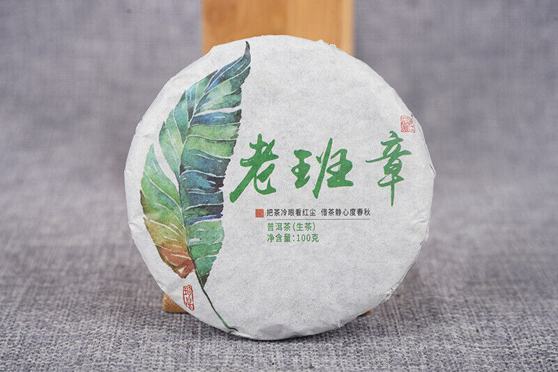 Pu-erh Tea Raw Tea Cake Raw Tea 100g Lao Ban Zhang Raw Tea Cake Yunnan Tea