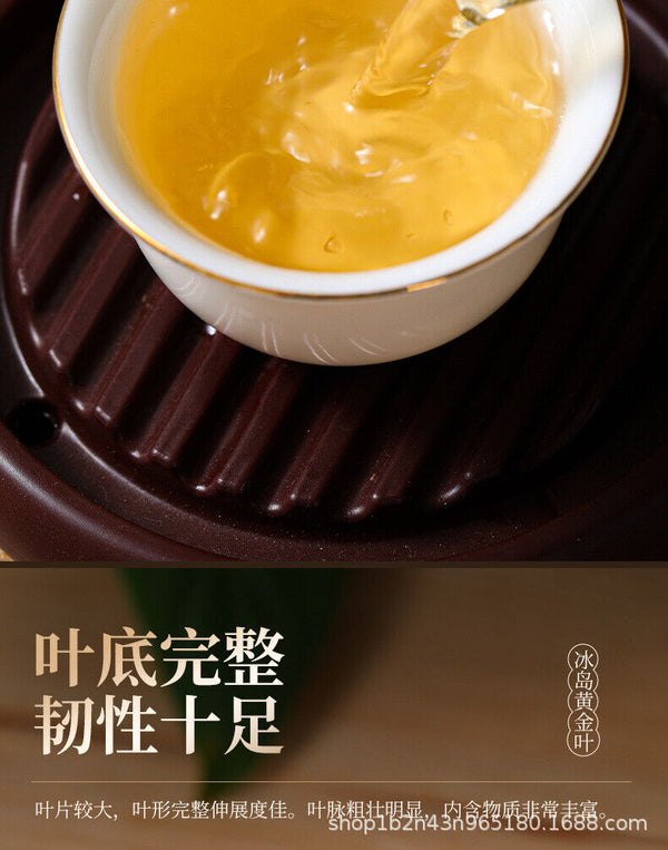 Icelandic Water Gold Tea 357g Yunnan Pu-erh Seven Seed Large Leaf Gold Cake Tea