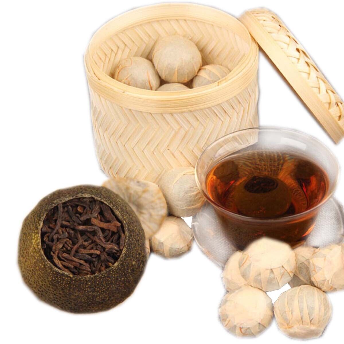 Puerh Tea Orange  Peel Ripe Puerh Tea Small Green Mandarin Shu Cha Barrel  250g Main image