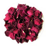 Premium Ink Red Rose PetalsEdible PetalsBulk French Ink Red Roses