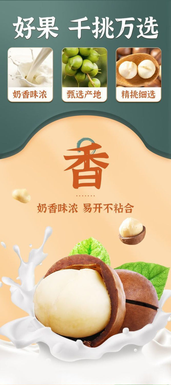 New Macadamia Nuts | Milk Flavor, Large Size, With Shell Opener, Snack
