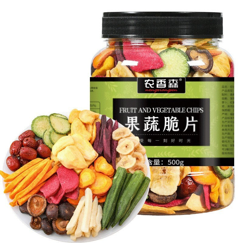 Mixed Fruit and Veggie Chips Dehydrated Healthy Snack with Okra 500g
