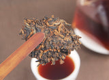 357g Yunnan Pu'er Ripe Tea Cake 云南普洱熟茶西双版纳茶区年春茶357g御贡金饼 普洱熟茶