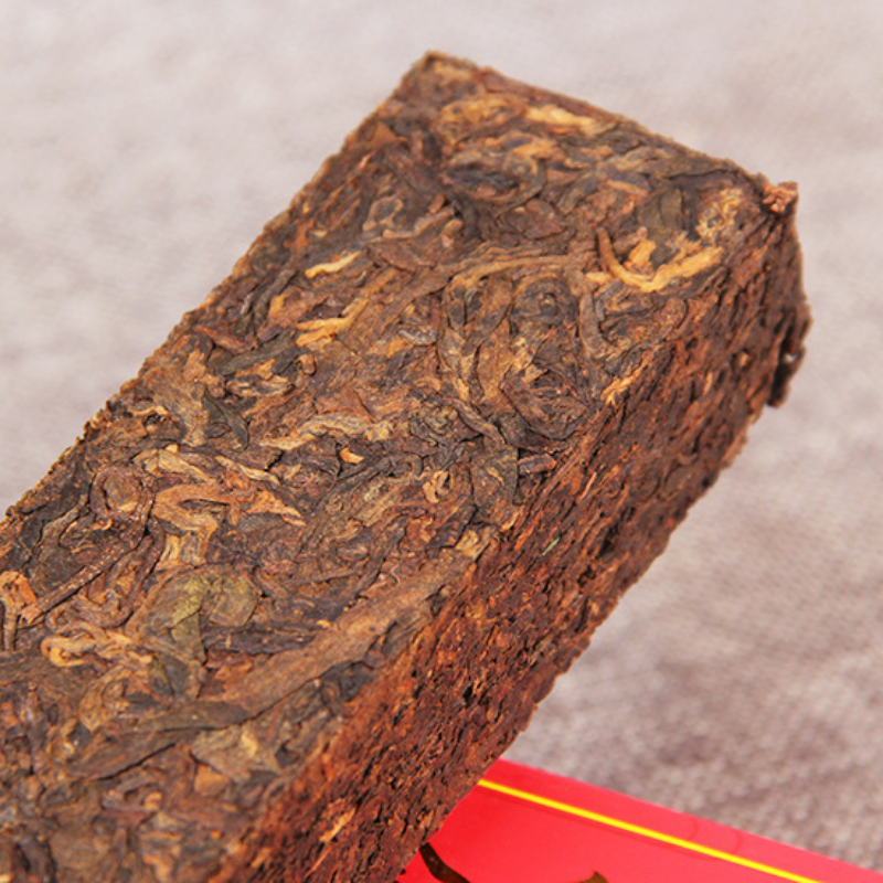 TeaAncient Tree Pu'er Tea Black Tea 300g Puerh Ripe Tea Aged Golden Bar Spring Tea Secondary image