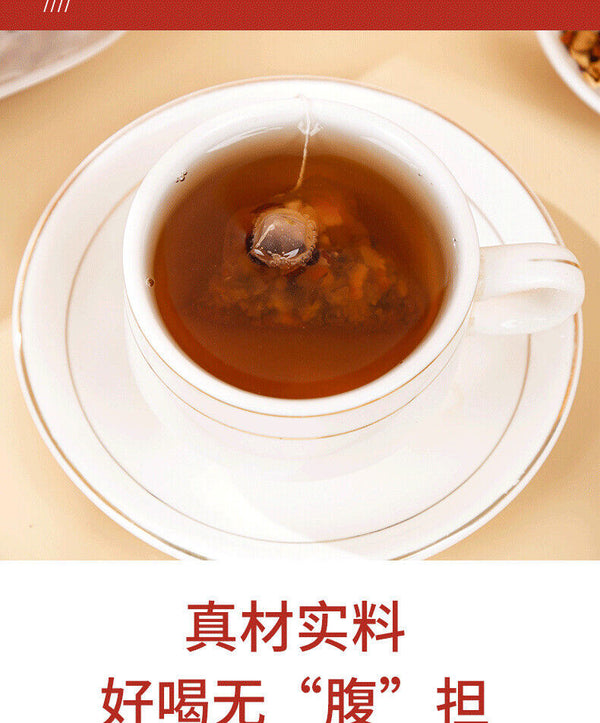 Prickly Pear Black Wolfberry Tea 125g/25 Packs Red Dates Chen Pi Rose Herbal Tea