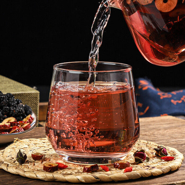 Rosa roxburghii black goji berry mulberry lemon slice combination tea