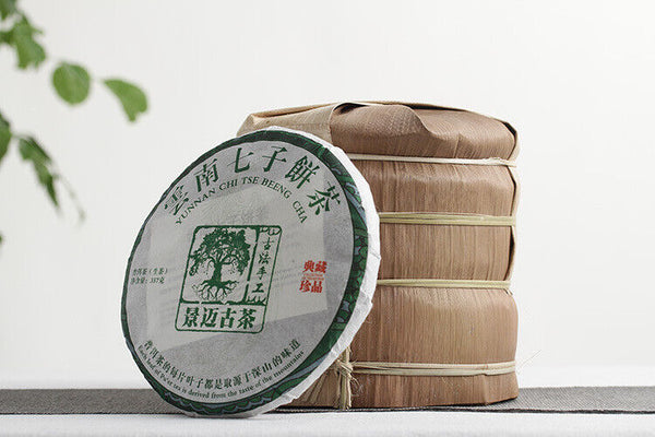 Pu'er Tea Jingmai Ancient Tea Raw Cakes Dry Storage Tea Yunnan Seven Cakes 357g