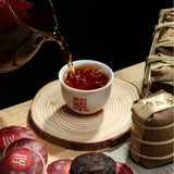 Premium Spring Ice Island Ancient Tree Pu-erh Ripe Tea 8g Mini Cake