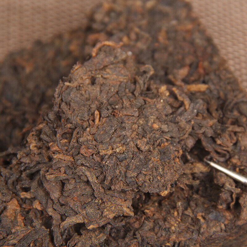250g Ripe Tea Menghai Golden Brick Pu'er Tea  Ancient Tree Aged Mellow Black Tea