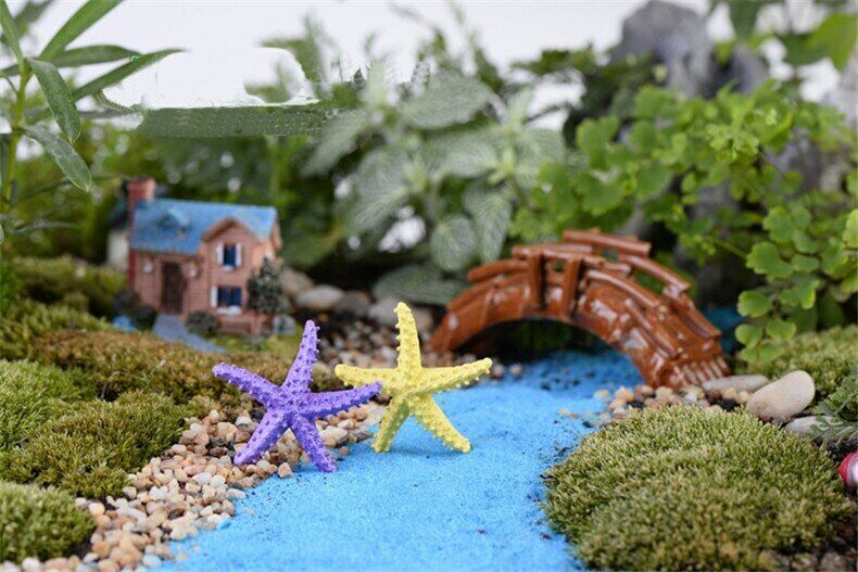 Figurine Mediterranean1pc Style Barbed Resin Starfish Crafts Artificial Figurine