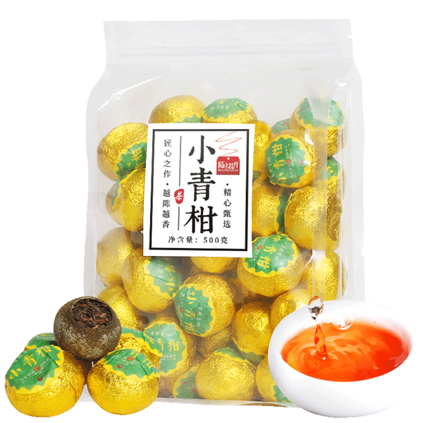 Grüner Orangenschalen-Pu-erh-Tee Reifer Tee Mandarinenschalen-Kumquat-Pu'er