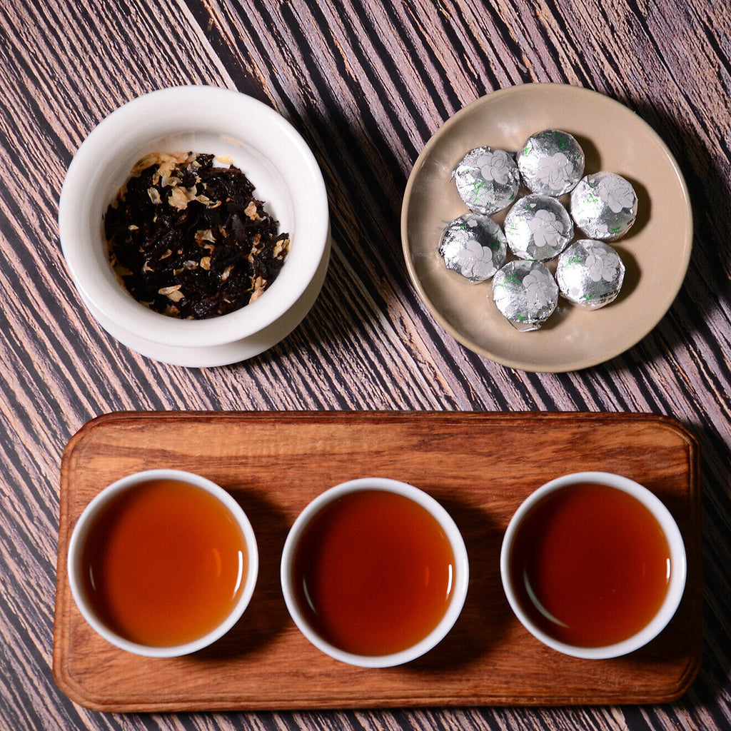 Yunnan Small Tuo Tea Jasmine Mini Small Tuo Tea Puerh  Ripe Tea 500g