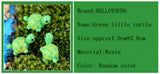 8pcs Green Little Turtle Decoration Supplies Garden Deco Creative Handicrafts