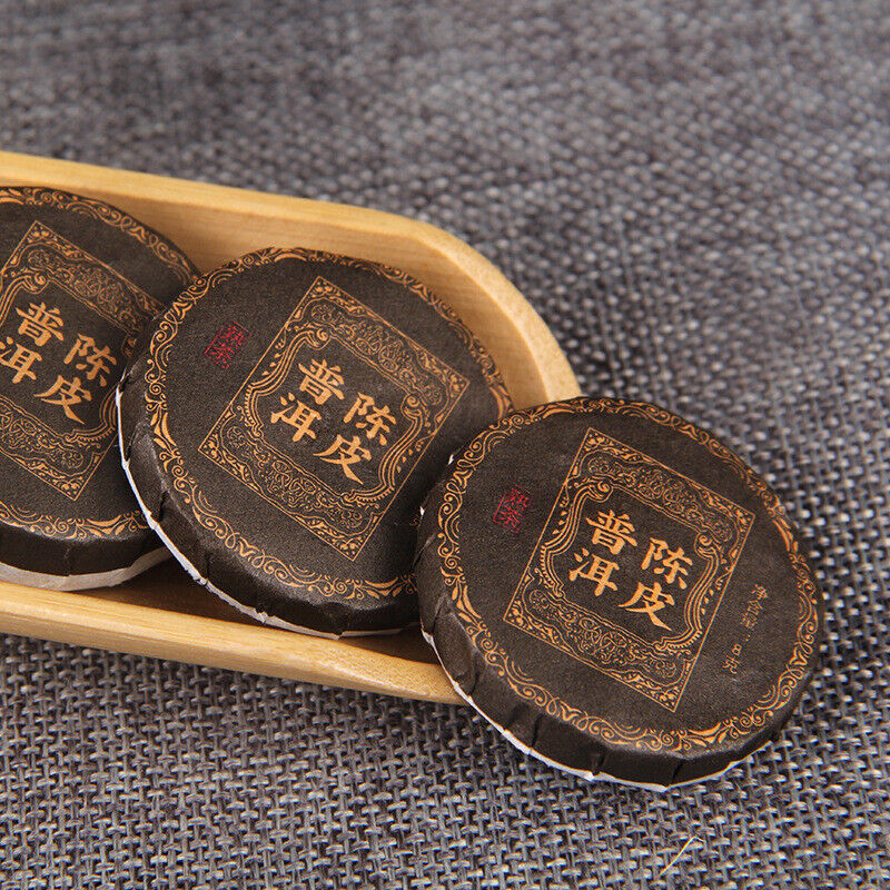 500g Yunnan Chenpi Pu'er tea cake citrus ripe tea black tea small jade cake Secondary image