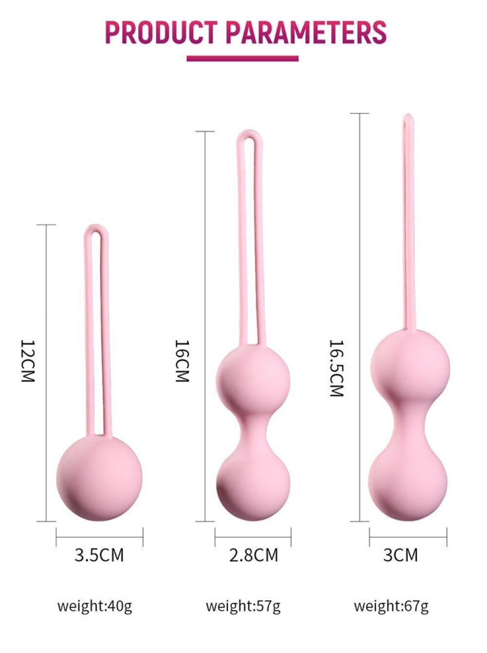 Kegel Ball Anal Sex Toys Ball Vagina Tighten Exercise Ball Sex Toys for Women