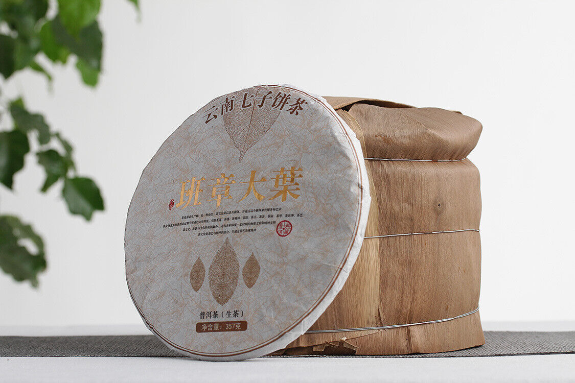 357g Yunnan Pu-erh Tea Banzhang Big Leaf Pu-erh Raw Cakes Seven Seeds Cake Tea