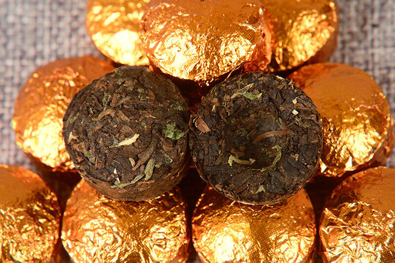 15pcs/box Yunnan Nuoxiang Pu'er Ripe Tea Iron Box Nuoxiang Mini Tuo Tea
