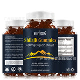 100% Vegan Organic Shilajit Gummies Cognitive Energy Support 60 Count