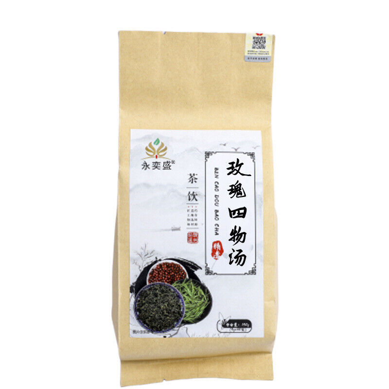 Rose Four Substance Peach Blossom Herbal Tea for Women Tea Bags