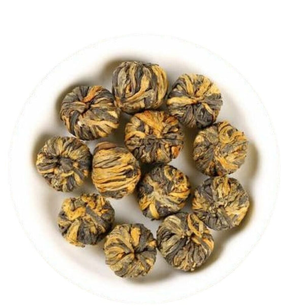 Organic Hong Kong Blooming Tea Ball Yunnan Black Tea Dragon Ball Tea 500g/17.6oz